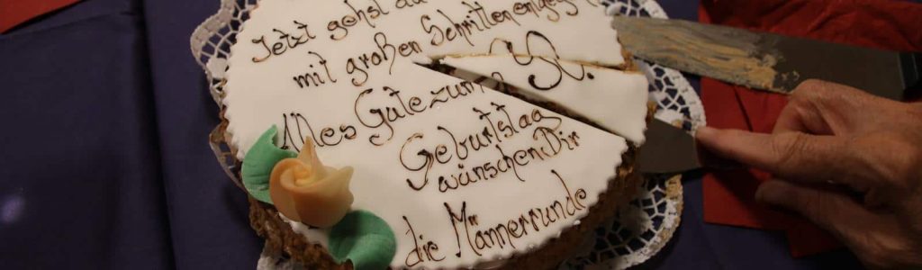 5. 4. 2019 Männerrunde feiert 90. Geburtstag von den Pfarrer Dobbek (1)